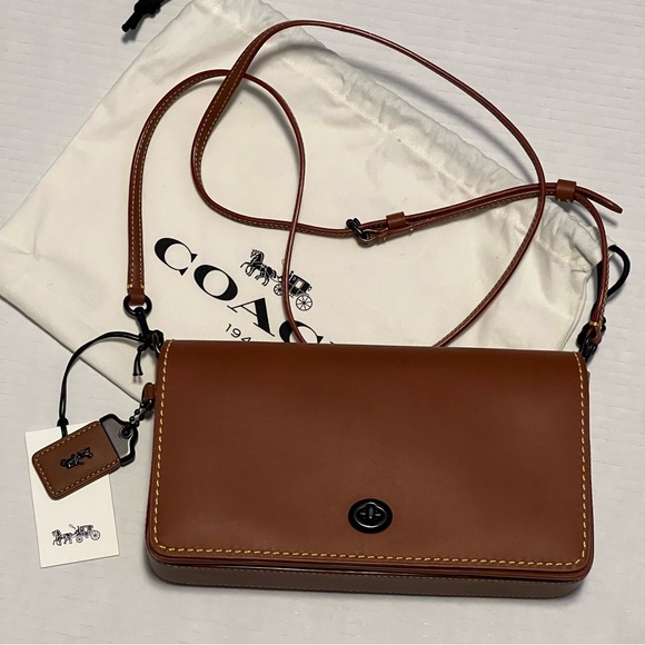 Coach Handbags - Coach Saddle Leather Turnlock Crossbody Dinky 1941 NWT
